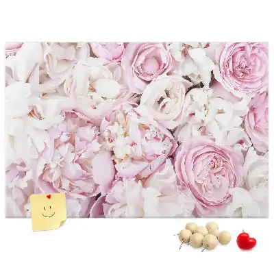 Decorative flower cork memo board