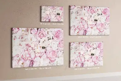 Decorative flower cork memo board
