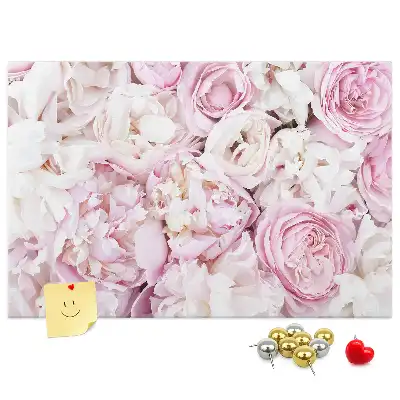 Decorative flower cork memo board