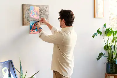Printed Cork Board World globe map