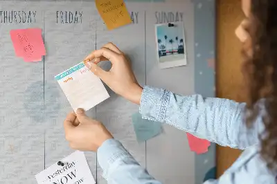 Printed Cork Weekly Space Memo Board Planner