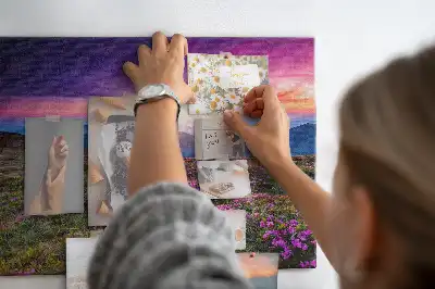 Sunrise flowers cork memo board