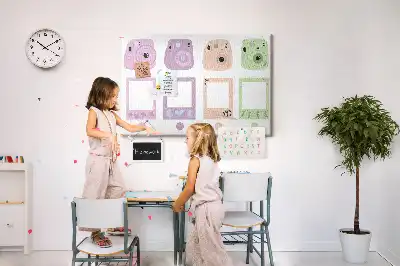 Printed Cork Memo Board Camera set