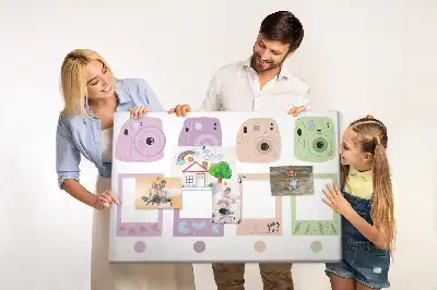 Printed Cork Memo Board Camera set