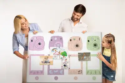 Printed Cork Memo Board Camera set