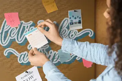 Let's Go On A Trip Printed Cork Board