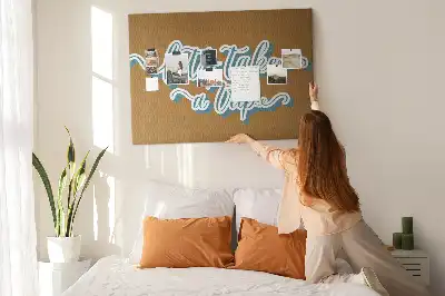 Let's Go On A Trip Printed Cork Board
