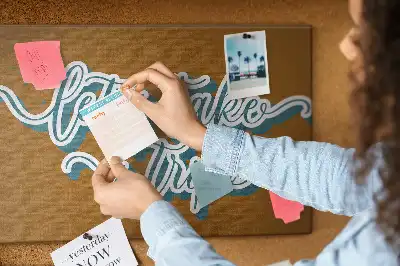 Let's Go On A Trip Printed Cork Board
