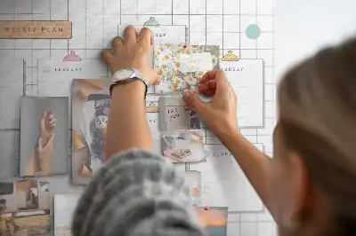 Weekly Printed Cork Memo Board