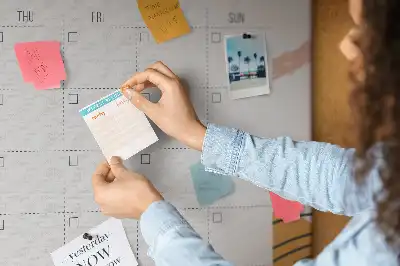 Cork memo board Business organizer