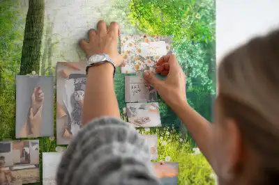 Printed Spring Nature Cork Memo Board