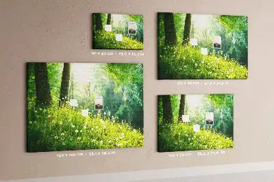 Printed Spring Nature Cork Memo Board