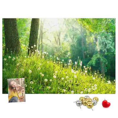 Printed Spring Nature Cork Memo Board