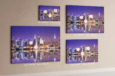 New York at Night Printed Cork Board