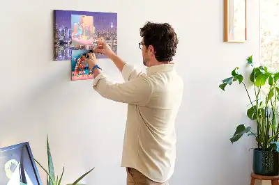 New York at Night Printed Cork Board