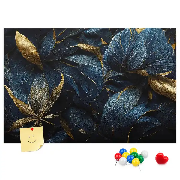 Printed decorative flower cork board