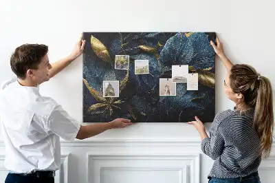 Printed decorative flower cork board