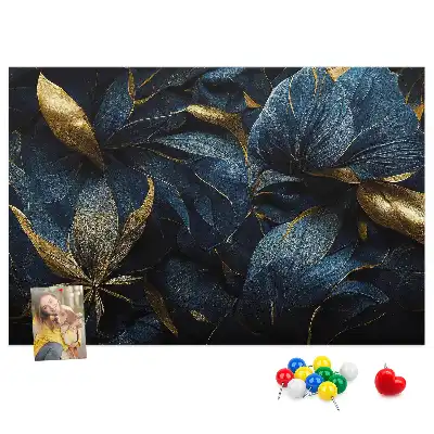 Printed decorative flower cork board