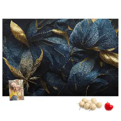 Printed decorative flower cork board