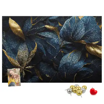 Printed decorative flower cork board