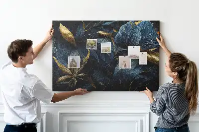 Printed decorative flower cork board