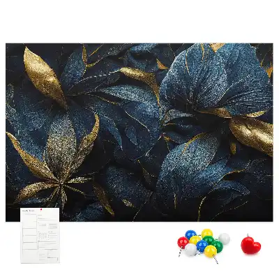 Printed decorative flower cork board