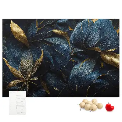 Printed decorative flower cork board