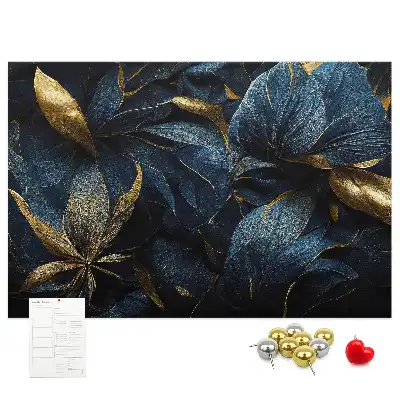 Printed decorative flower cork board