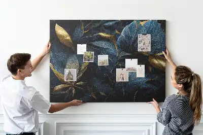 Printed decorative flower cork board