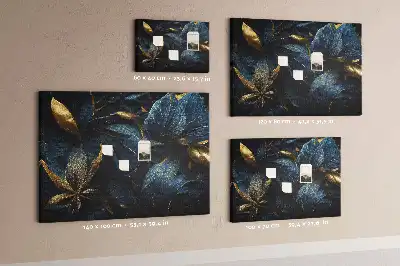Printed decorative flower cork board