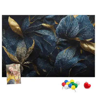Printed decorative flower cork board