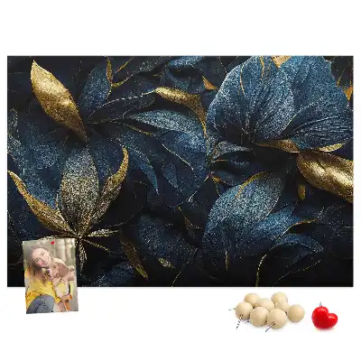 Printed decorative flower cork board