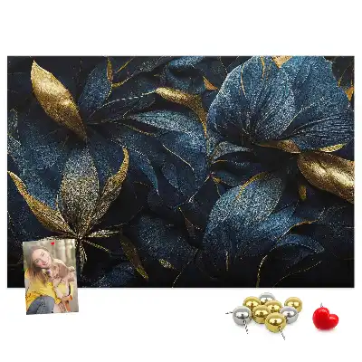 Printed decorative flower cork board