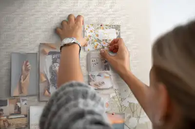 Blooming Flowers Printed Cork Memo Board