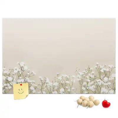 Blooming Flowers Printed Cork Memo Board