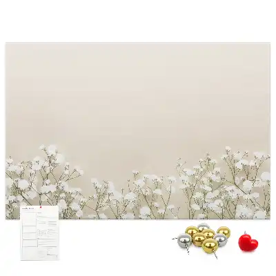 Blooming Flowers Printed Cork Memo Board
