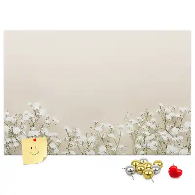Blooming Flowers Printed Cork Memo Board
