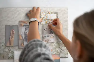 Blooming Flowers Printed Cork Memo Board
