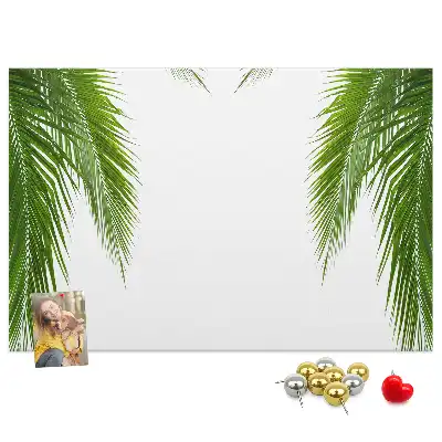 Palm leaf design cork memo board