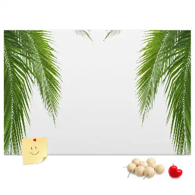 Palm leaf design cork memo board