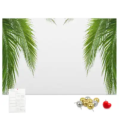 Palm leaf design cork memo board