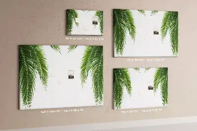 Palm leaf design cork memo board