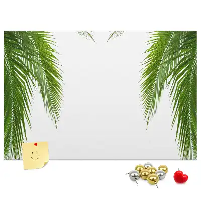 Palm leaf design cork memo board