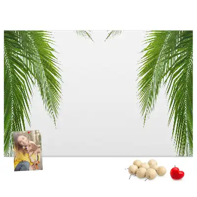 Palm leaf design cork memo board