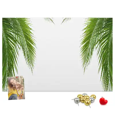 Palm leaf design cork memo board