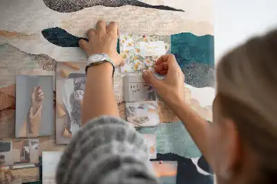Landscape Abstract Printed Cork Memo Board