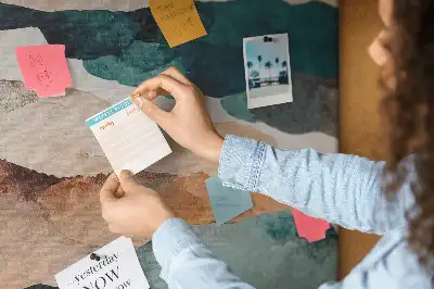 Landscape Abstract Printed Cork Memo Board