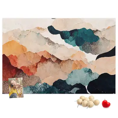 Landscape Art Printed Cork Board