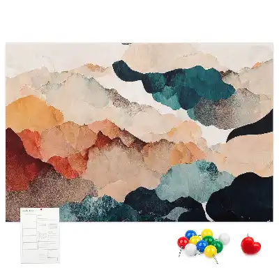 Landscape Art Printed Cork Board