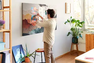 Landscape Art Printed Cork Board